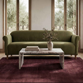 Harmony Dark Green Faux Mohair Sofa by Moe's Home at Eve Furniture