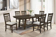 Harmony Espresso 7-Piece Dining Room Set by Happy Homes at Eve Furniture