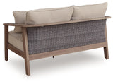 Harmony Headlands Natural/Gray Loveseat w/Cushion by Ashley at Eve Furniture