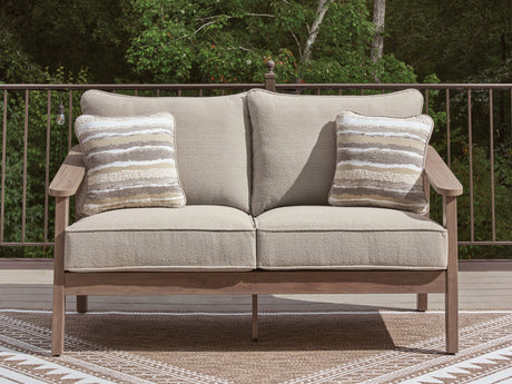 Harmony Headlands Natural/Gray Loveseat w/Cushion by Ashley at Eve Furniture
