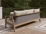 Harmony Headlands Natural/Gray Sofa with Cushion by Ashley at Eve Furniture