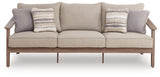 Harmony Headlands Natural/Gray Sofa with Cushion by Ashley at Eve Furniture