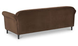 Harmony Sofa Dark Brown Faux Mohair by Moe's Home at Eve Furniture