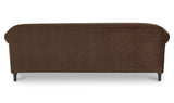 Harmony Sofa Dark Brown Faux Mohair by Moe's Home at Eve Furniture