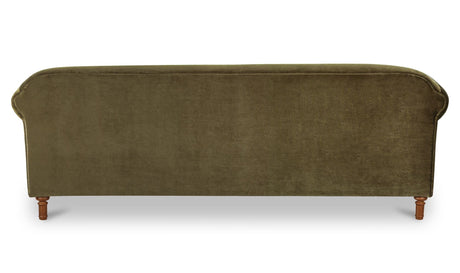 Harmony Sofa Dark Green Faux Mohair by Moe's Home at Eve Furniture