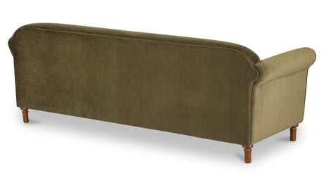 Harmony Sofa Dark Green Faux Mohair by Moe's Home at Eve Furniture