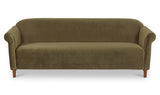 Harmony Sofa Dark Green Faux Mohair by Moe's Home at Eve Furniture