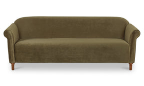 Harmony Sofa Dark Green Faux Mohair by Moe's Home at Eve Furniture