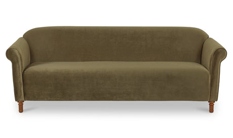 Harmony Sofa Dark Green Faux Mohair by Moe's Home at Eve Furniture