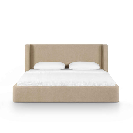 Harmony Tan Performance Chenille King Bed by TOV Furniture at Eve Furniture