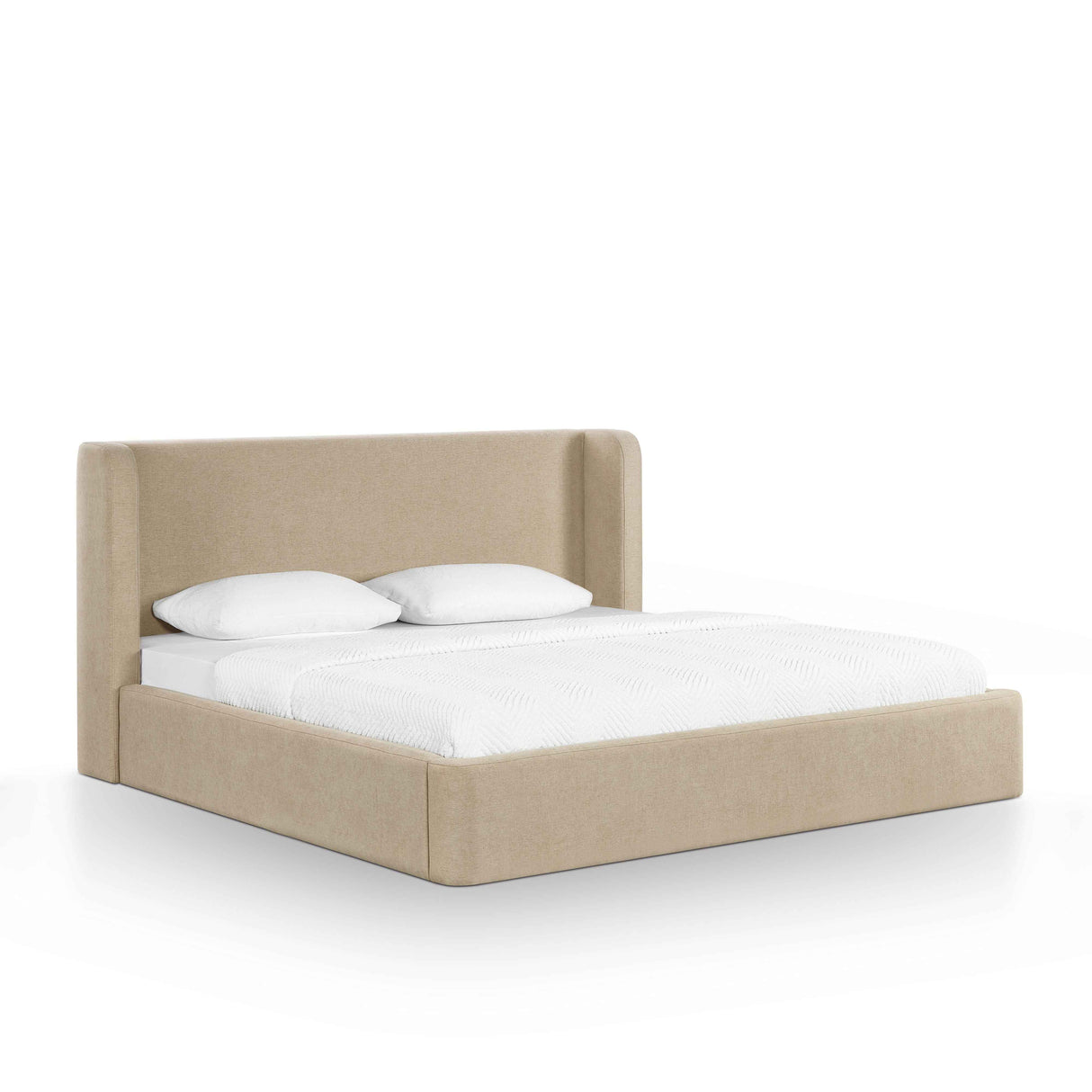 Harmony Tan Performance Chenille King Bed by TOV Furniture at Eve Furniture
