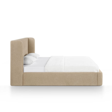 Harmony Tan Performance Chenille King Bed by TOV Furniture at Eve Furniture
