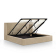 Harmony Tan Performance Chenille King Bed by TOV Furniture at Eve Furniture
