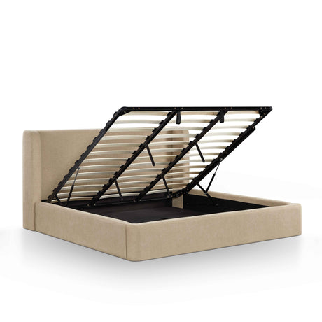 Harmony Tan Performance Chenille King Bed by TOV Furniture at Eve Furniture
