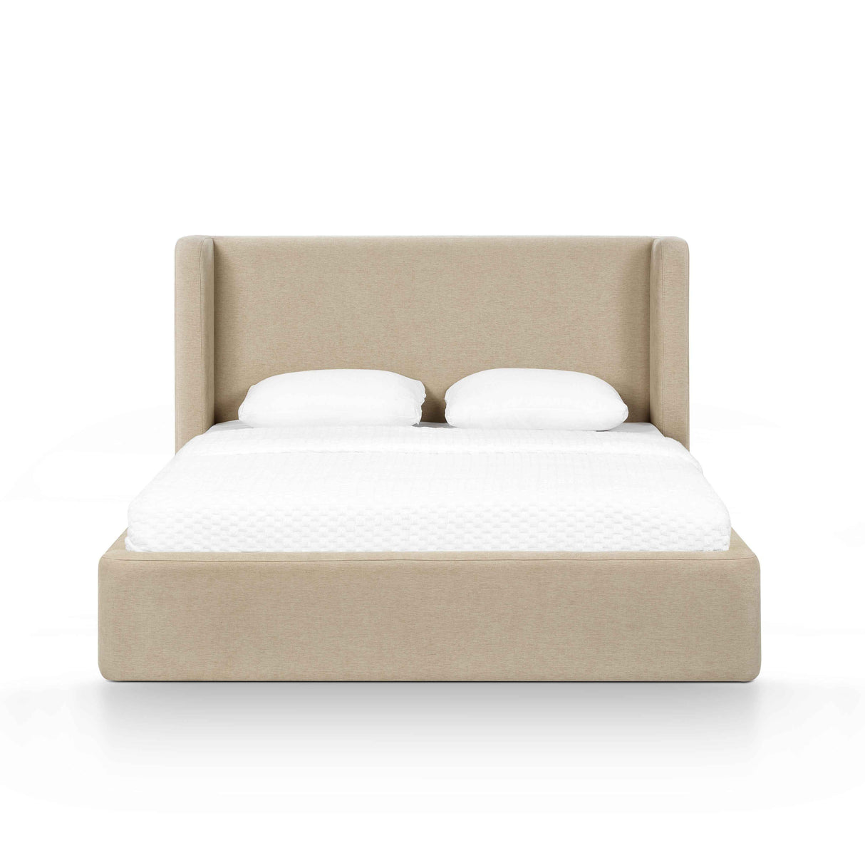 Harmony Tan Performance Chenille Queen Bed by TOV Furniture at Eve Furniture
