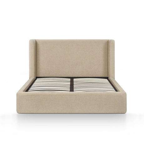 Harmony Tan Performance Chenille Queen Bed by TOV Furniture at Eve Furniture