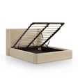 Harmony Tan Performance Chenille Queen Bed by TOV Furniture at Eve Furniture