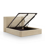 Harmony Tan Performance Chenille Queen Bed by TOV Furniture at Eve Furniture