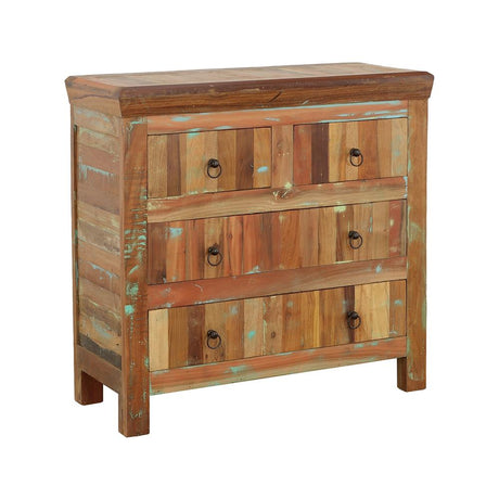 Harper Reclaimed Wood 4-Drawer Accent Cabinet