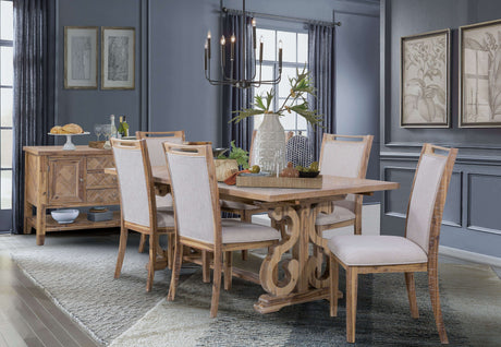 Harper Brown Dining Room Set by Cosmos Furniture at Eve Furniture