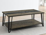 Harper Cocktail Table with SIntered Stone Inlay by Steve Silver at Eve Furniture