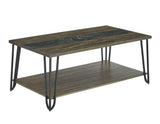Harper Cocktail Table with SIntered Stone Inlay by Steve Silver at Eve Furniture