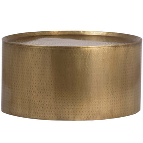 Harper Coffee Table, Brass by Dovetail at Eve Furniture