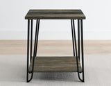 Harper End Table with SIntered Stone Inlay by Steve Silver at Eve Furniture