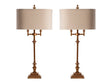Harper Gold Table Lamp (Set of 2) by Crestview at Eve Furniture