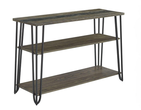 Harper Sofa Table with SIntered Stone Inlay by Steve Silver at Eve Furniture