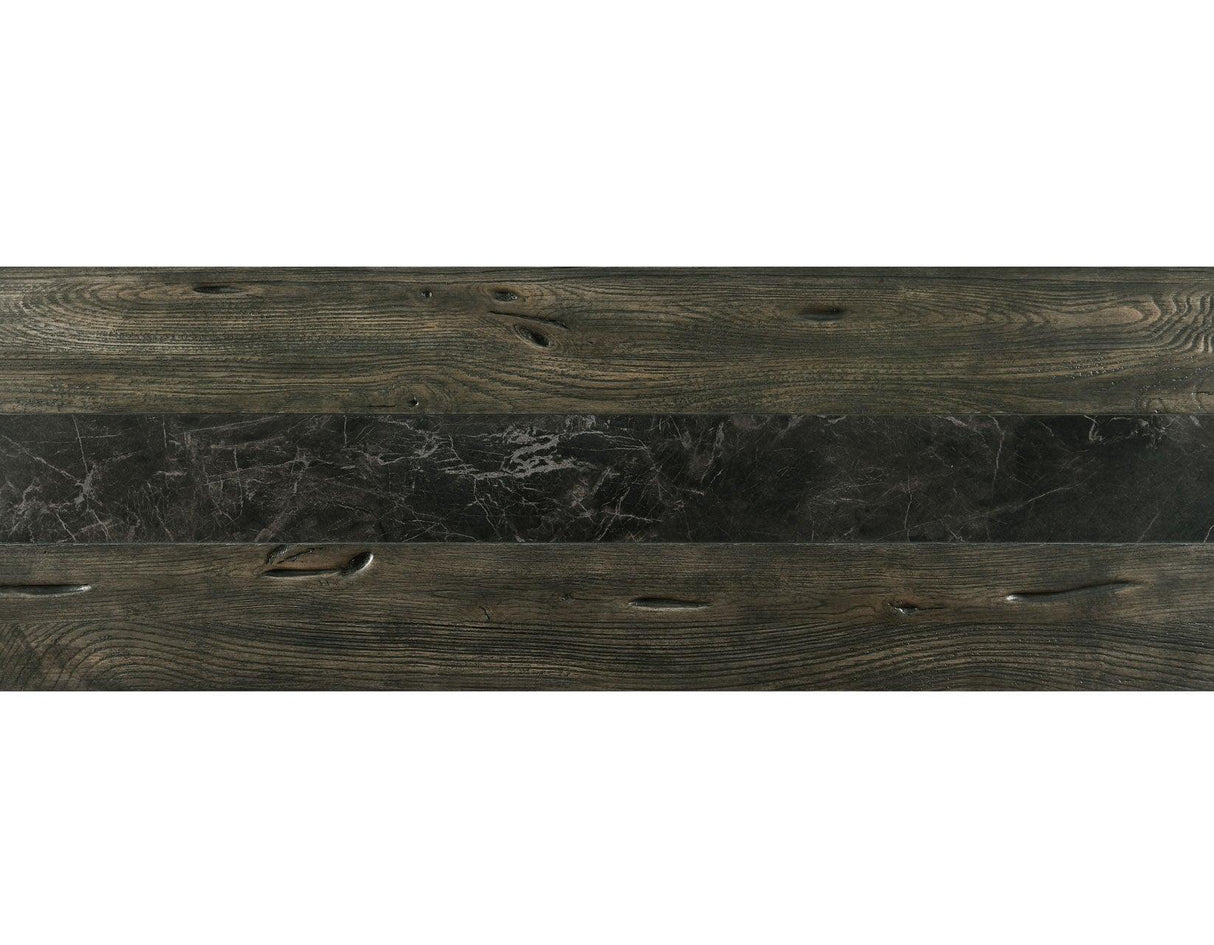 Harper Sofa Table with SIntered Stone Inlay by Steve Silver at Eve Furniture