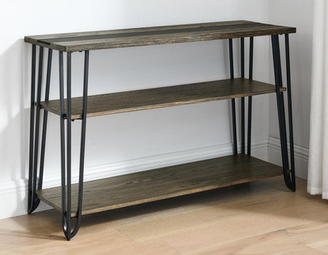 Harper Sofa Table with SIntered Stone Inlay by Steve Silver at Eve Furniture