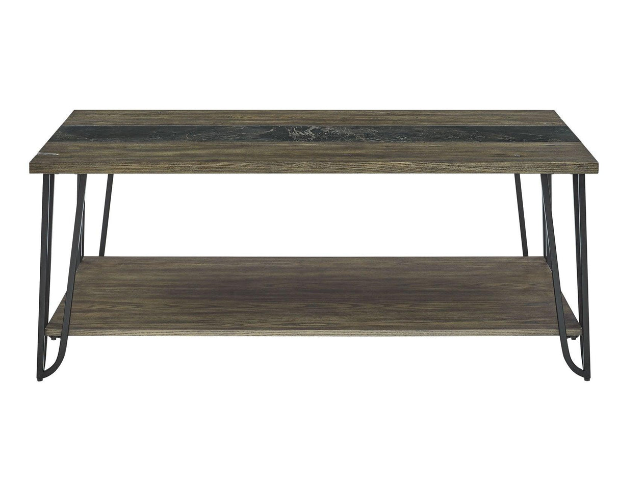 Harper Cocktail Table with SIntered Stone Inlay by Steve Silver at Eve Furniture