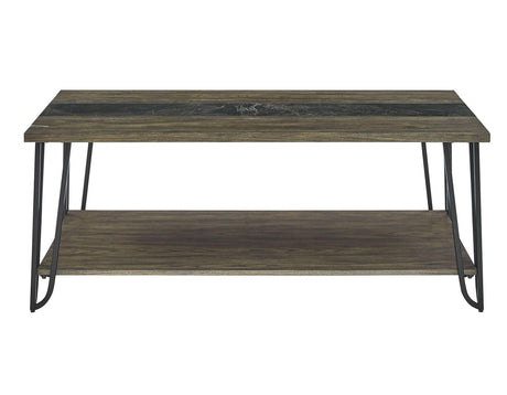 Harper Cocktail Table with SIntered Stone Inlay by Steve Silver at Eve Furniture