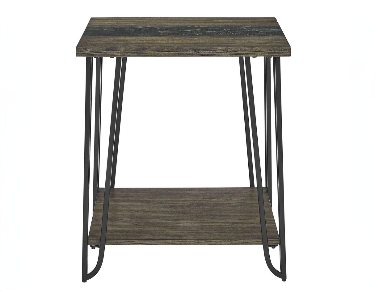 Harper End Table with SIntered Stone Inlay by Steve Silver at Eve Furniture