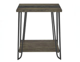 Harper End Table with SIntered Stone Inlay by Steve Silver at Eve Furniture
