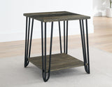 Harper End Table with SIntered Stone Inlay by Steve Silver at Eve Furniture