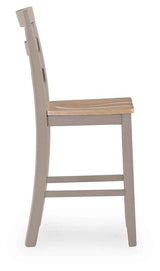 Harperfeld Natural/Gray Counter Height Barstool, Set of 2