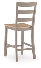 Harperfeld Natural/Gray Counter Height Barstool, Set of 2 by Ashley at Eve Furniture