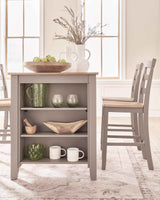 Harperfeld Natural/Gray Counter Height Dining Table