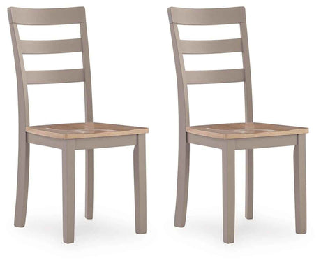Harperfeld Natural/Gray Dining Chair, Set of 2 by Ashley at Eve Furniture