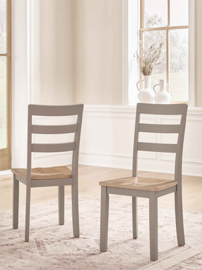 Harperfeld Natural/Gray Dining Chair, Set of 2 by Ashley at Eve Furniture
