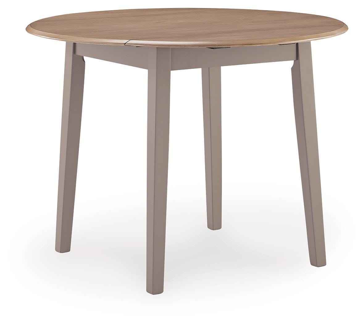 Harperfeld Natural/Gray Dining Drop Leaf Table