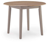 Harperfeld Natural/Gray Dining Drop Leaf Table
