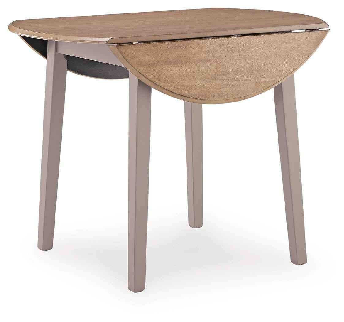 Harperfeld Natural/Gray Dining Drop Leaf Table
