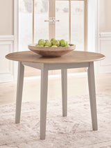 Harperfeld Natural/Gray Dining Drop Leaf Table