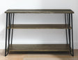 Harper Sofa Table with SIntered Stone Inlay by Steve Silver at Eve Furniture