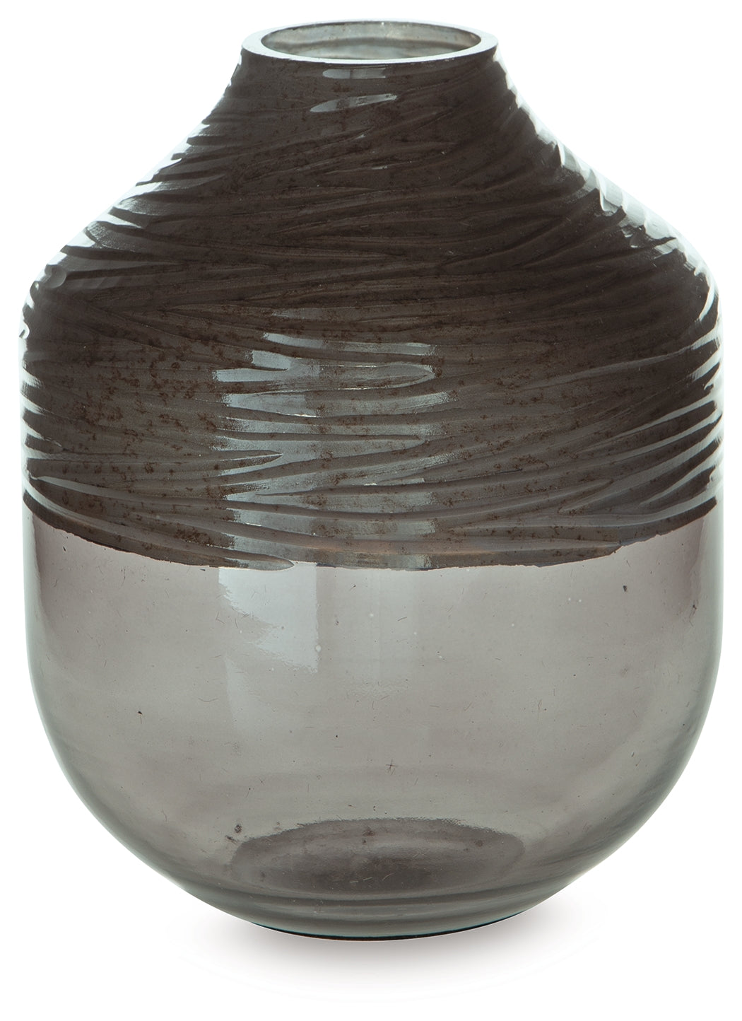 Harpwick Metallic Gray Vase by Ashley at Eve Furniture