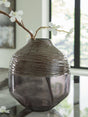 Harpwick Metallic Gray Vase by Ashley at Eve Furniture