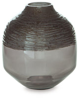 Harpwick Metallic Gray Vase by Ashley at Eve Furniture